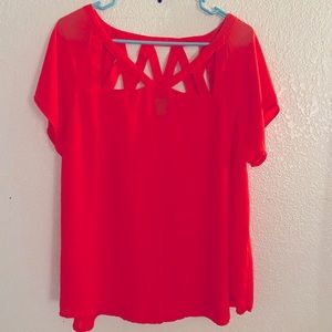 Torrid size 1 hot pink blouse